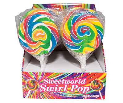 Round Rainbow Swirl Pop 80g