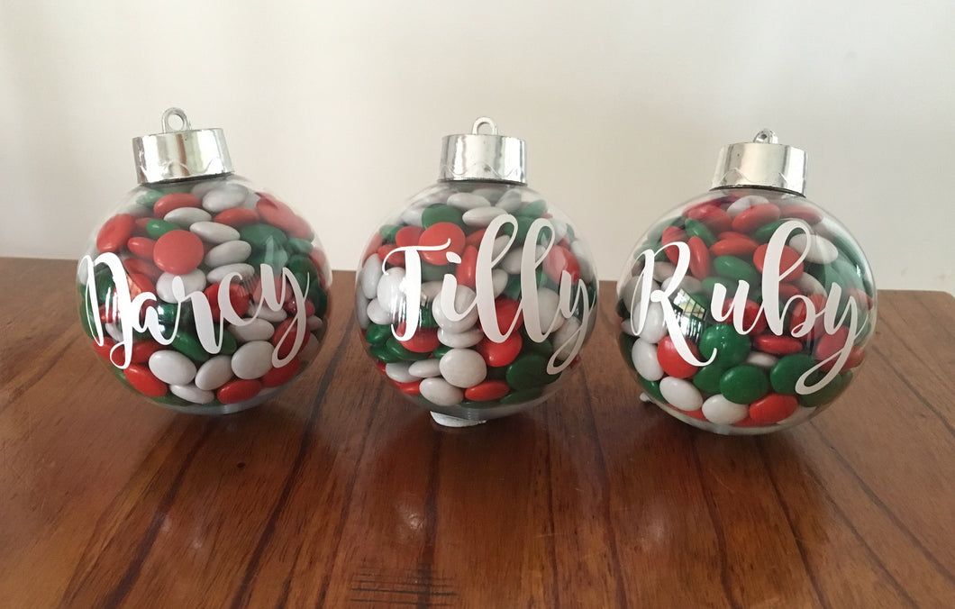 Personalised Name Baubles